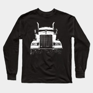 Kenworth 1990s classic truck monoblock white Long Sleeve T-Shirt